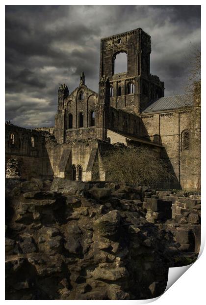 Kirkstall Abbey Print by Glen Allen