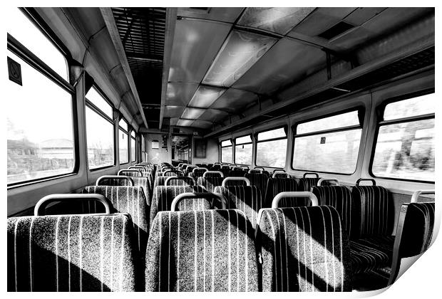 Train Carriage 02 Print by Glen Allen