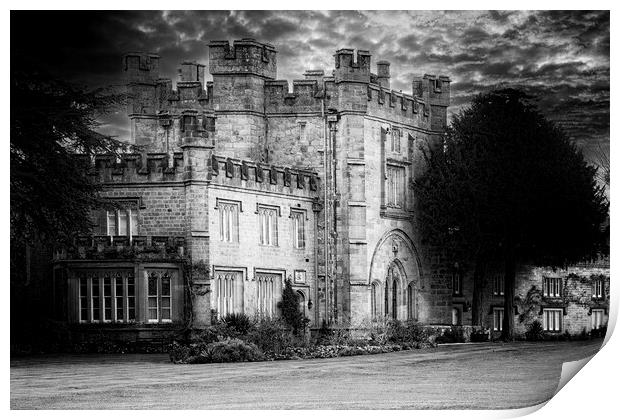 The Hall Bolton Abbey Film Noir Finish Print by Glen Allen