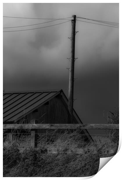 Telegraph Pole Print by Glen Allen