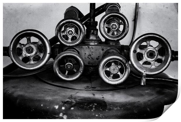 Valves - Mono 01 Print by Glen Allen