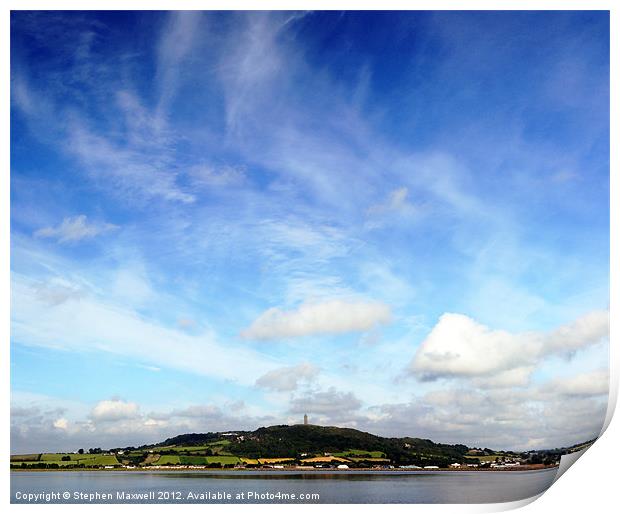 Scrabo Tower Print by Stephen Maxwell