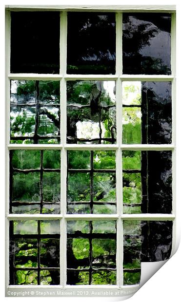 Square Windows Print by Stephen Maxwell