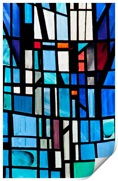 Stained Glass Window Print by Stephen Maxwell