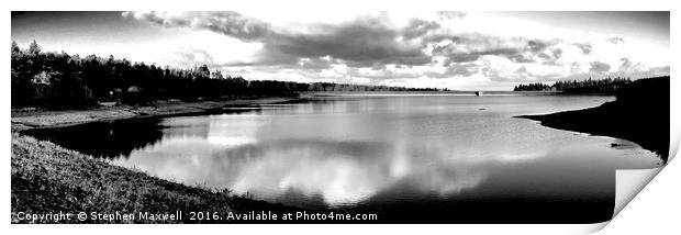 A Heart Shaped Lake Print by Stephen Maxwell