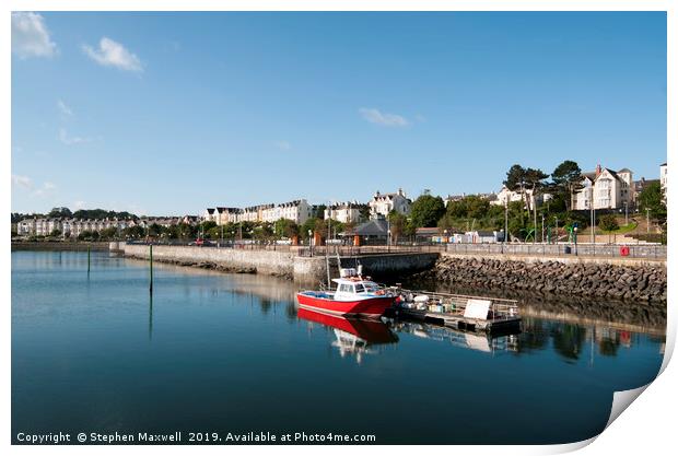 Bangor Marina Print by Stephen Maxwell