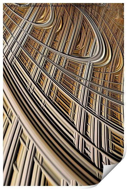 Celestial Harp Print by John Edwards