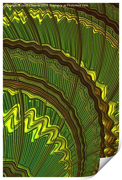 Celtic Harp Abstract Print by John Edwards