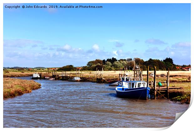 Rising Tide, Thornham Print by John Edwards