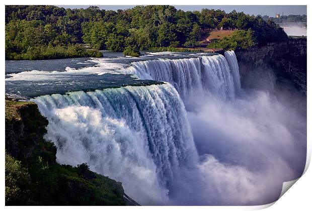 The Fury of the American Falls - Niagara Print by Sharpimage NET