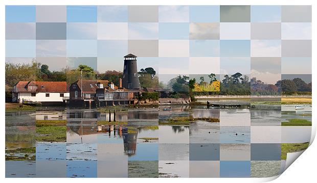 Multiple Visions of Langstone Mill 2 Print by Sharpimage NET