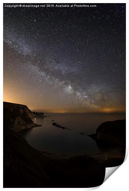  Milky Way over Man O'War Bay Print by Sharpimage NET
