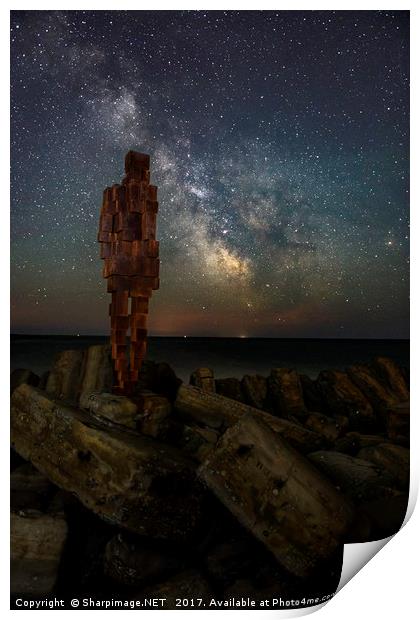 Antony Gormley Sculpture Milky Way Print by Sharpimage NET