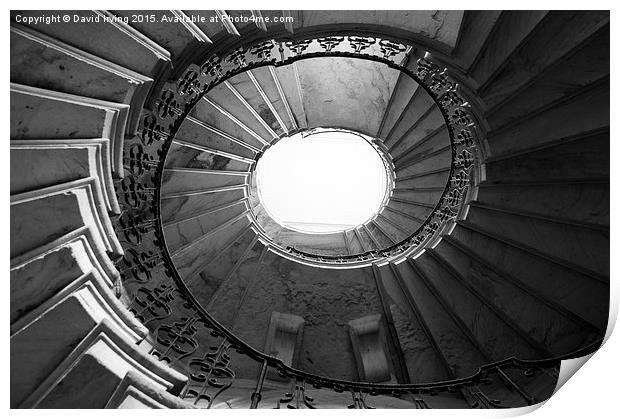   Spiral Staircase Print by David Irving