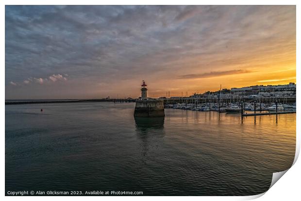 The lighthouse  Print by Alan Glicksman