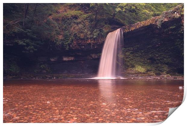 Table top waterfall - Wales Print by Matthew Hill