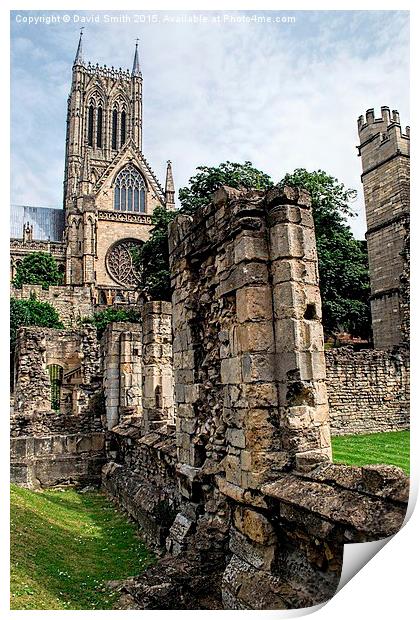  Lincoln Cathedral Print by David Smith