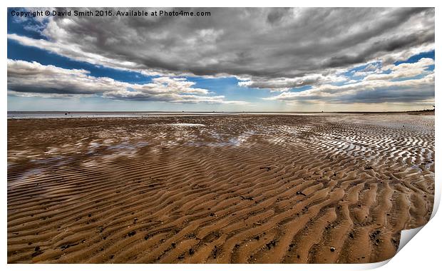  humber estuary at Low Tide Print by David Smith