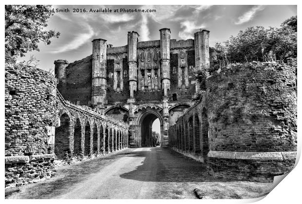 Past Glory Of The Abbey Print by David Smith