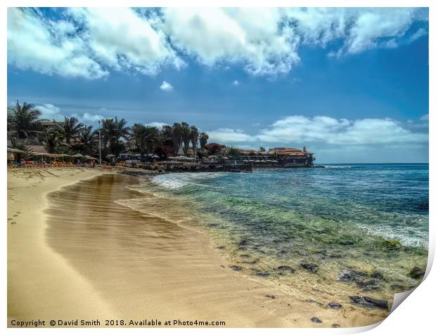 Santa Maria, Cape Verdi Print by David Smith