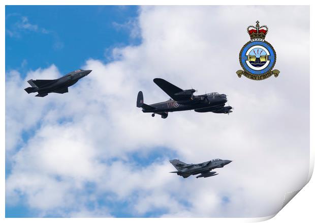 617 Squadron, Past Present and Future Print by Stephen Ward