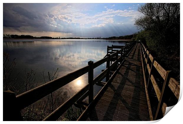  Storm over Filby Broad Print by Broadland Photography