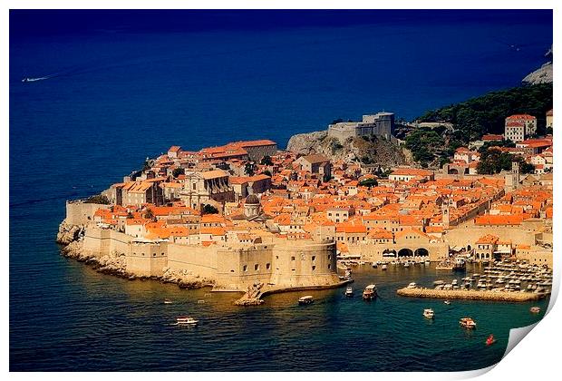  Dubrovnik Old Town Print by Broadland Photography