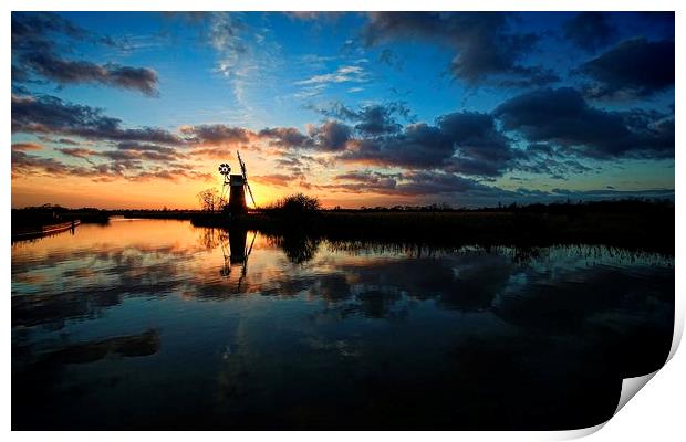  Turf Fen Drainage Pump, How Hill Print by Broadland Photography