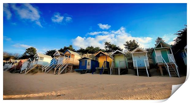  North Norfolk Beach Huts Print by Broadland Photography