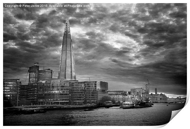  London Skyline Print by Peter Jones