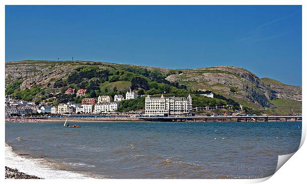 Hotels and guest houses on Great Orme, Llandudno,  Print by ken biggs