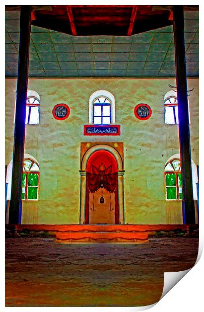 derelict Turkish Mosque Print by ken biggs