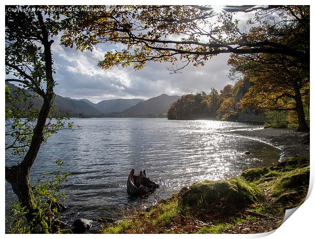  Ullswater Autumn Print by Anne Miller