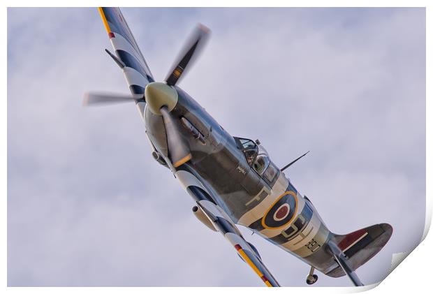 Spitfire AB910 of the BBMF Print by Andrew Scott