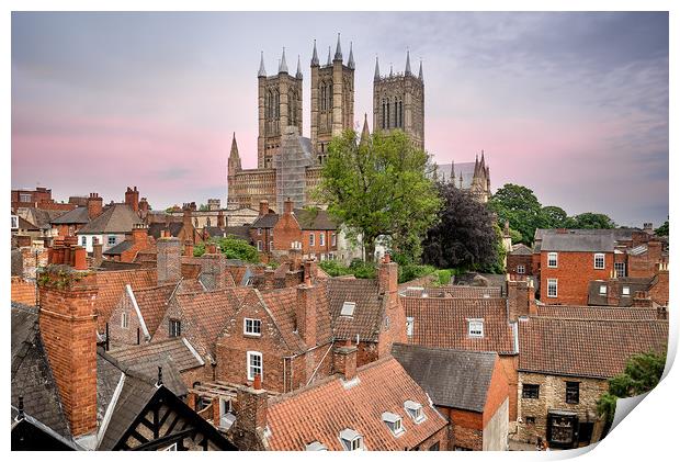 Lincoln Cathedral  Print by Andrew Scott