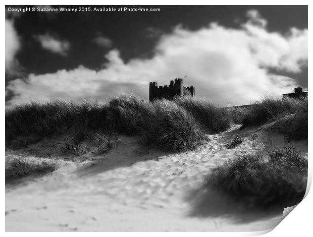 Bamburgh Castle Print by Suzanne Whaley