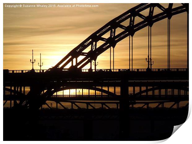  Tyne Bridge Print by Suzanne Whaley