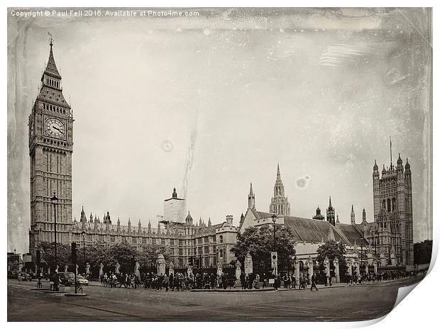 Big Ben Westminster Print by Paul Fell