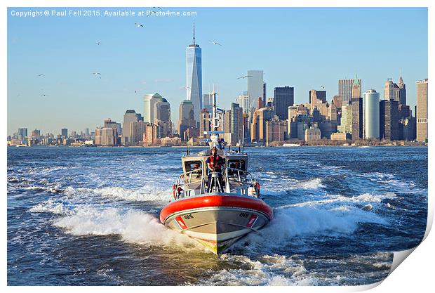 New York Coast Guard Print by Paul Fell