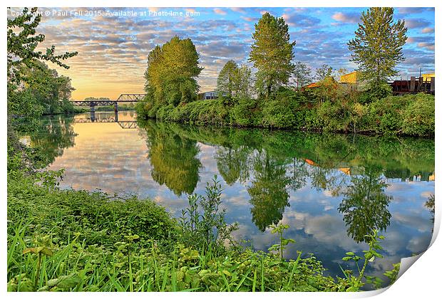 Snohomish River Print by Paul Fell