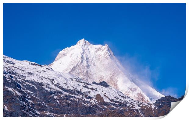 landscape view of Mount Mansalu range  Print by Ambir Tolang