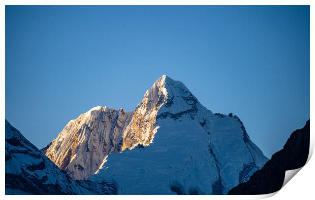 Landscape view of Mount Ganesh range  Print by Ambir Tolang