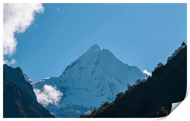  snow covered mountain range Print by Ambir Tolang