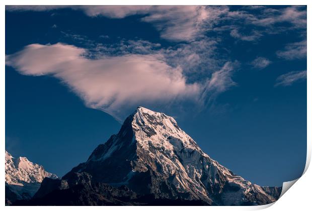 Mount Annapurna Print by Ambir Tolang