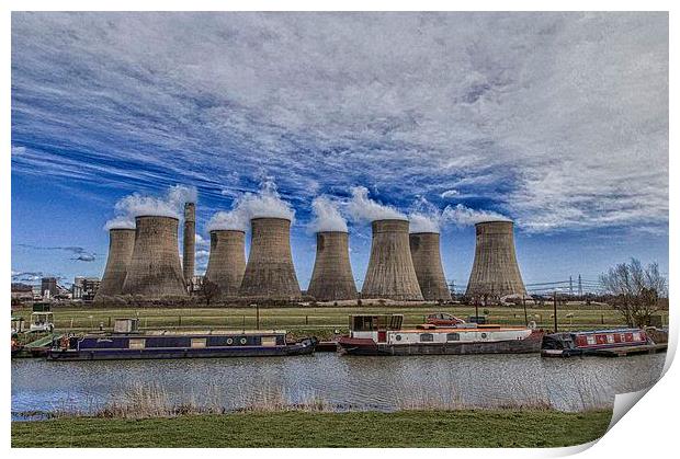  Ratcliffe-on-Soar Power Station Print by William Robson