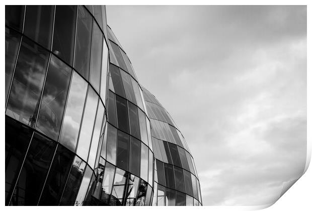 Abstract of The Sage, Gateshead Print by Gary Turner