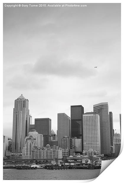 Seattle Skyline Print by Gary Turner