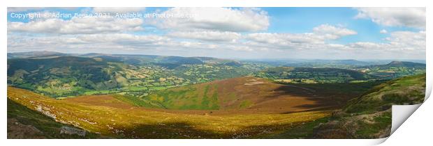 View from the Sugarloaf Print by Adrian Beese