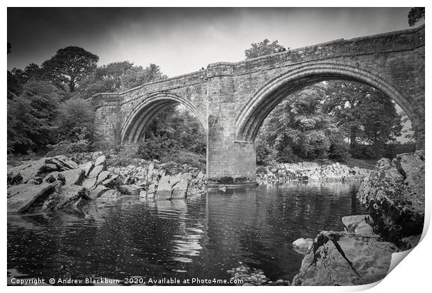 Devils Bridge, Kirkby Lonsdale, Cumbria... Print by Andy Blackburn