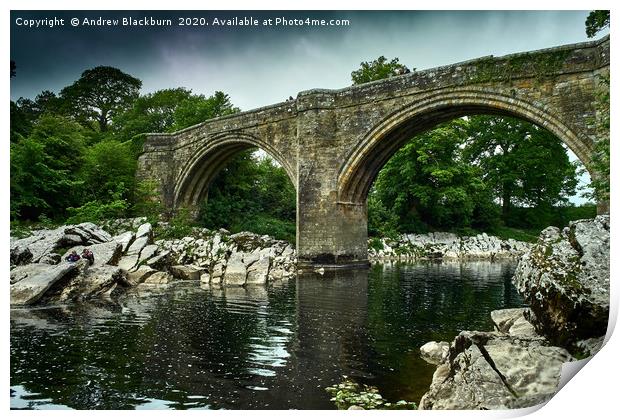 Devils Bridge, Kirkby Lonsdale, Cumbria...         Print by Andy Blackburn
